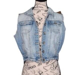 Highway Jeans Denim Vest | Size L | Cotton Blend | Casual Layering Piece